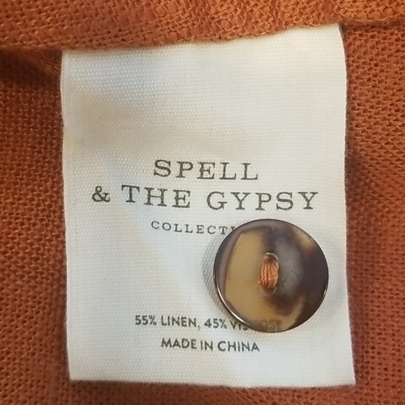 💕SPELL & THE GYPSY💕 Rani Mini Dress ~ Copper Medium M NWT - Picture 16 of 16